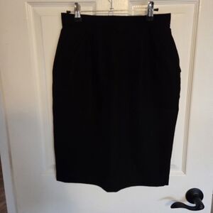 Simon Chang Classic Black Pencil Skirt